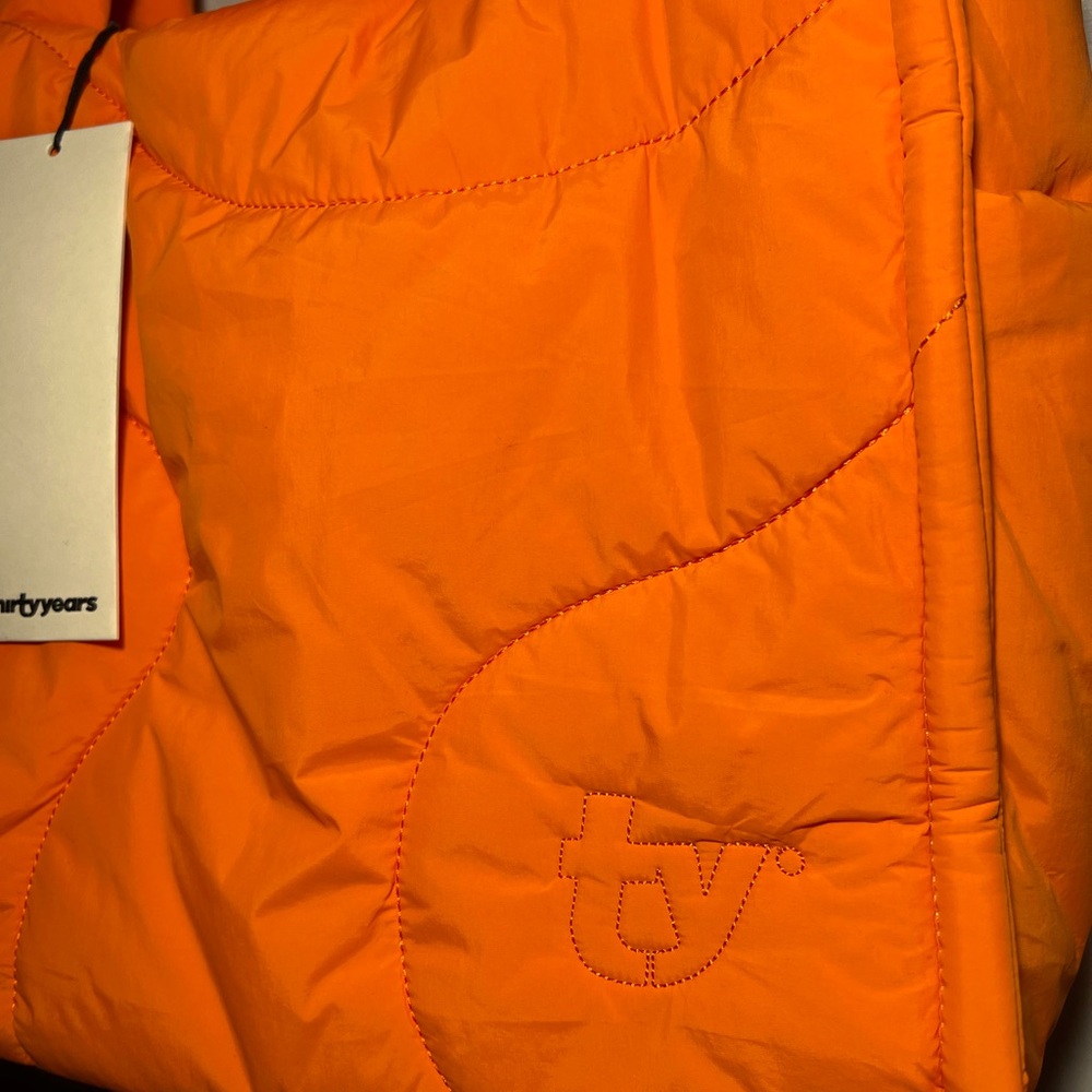 Thirty years orange drift tote
